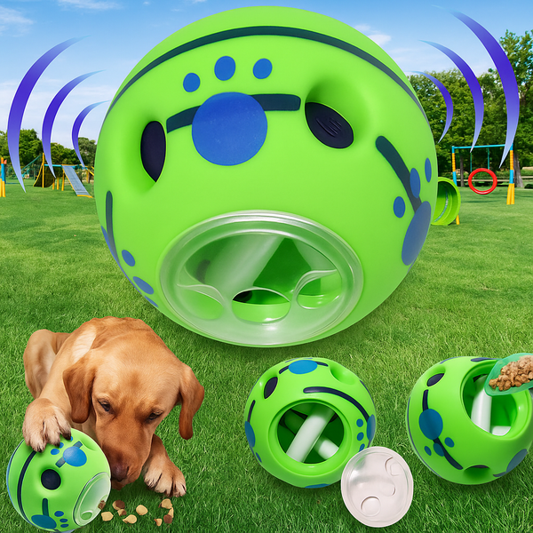 Hundespielzeug Ball mit Geräuschen und Futter