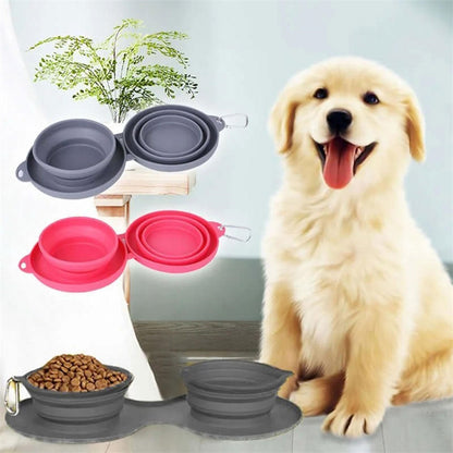 Chester Hundefutter Fressnapf Doppelnapf, faltbar