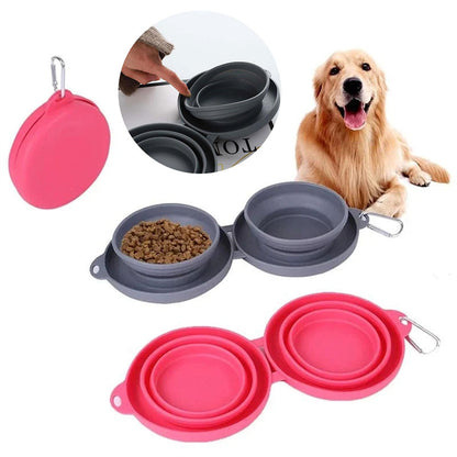 Chester Hundefutter Fressnapf Doppelnapf, faltbar