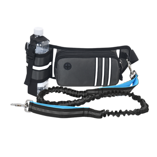 Bauchtasche mit Wasserflasche und Leckerlifach dunkelblau