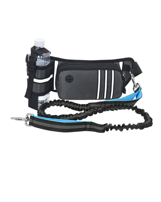 Bauchtasche dunkelblau mit Flaschenhalter unisex