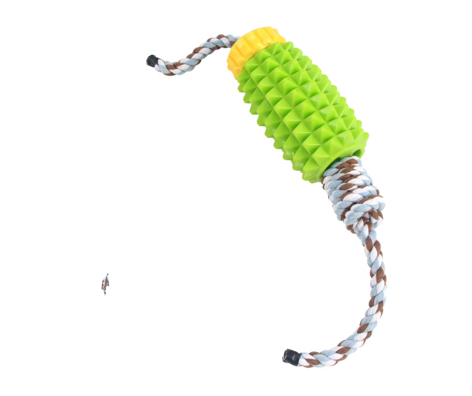 Chester´s Dental Power Tugger Spielzeug für größere Hunde. Beißteil  mit Baumwollseil