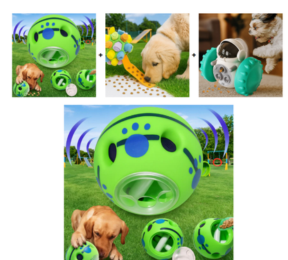 Drei Intelligenzspielzeuge mit Leckerliausgabe  im Bündel zum Sparpreis