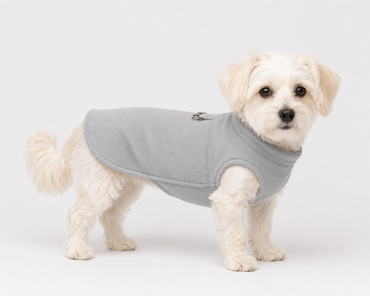 Kuscheliger Fleece-Hundemantel für drinnen und draußen