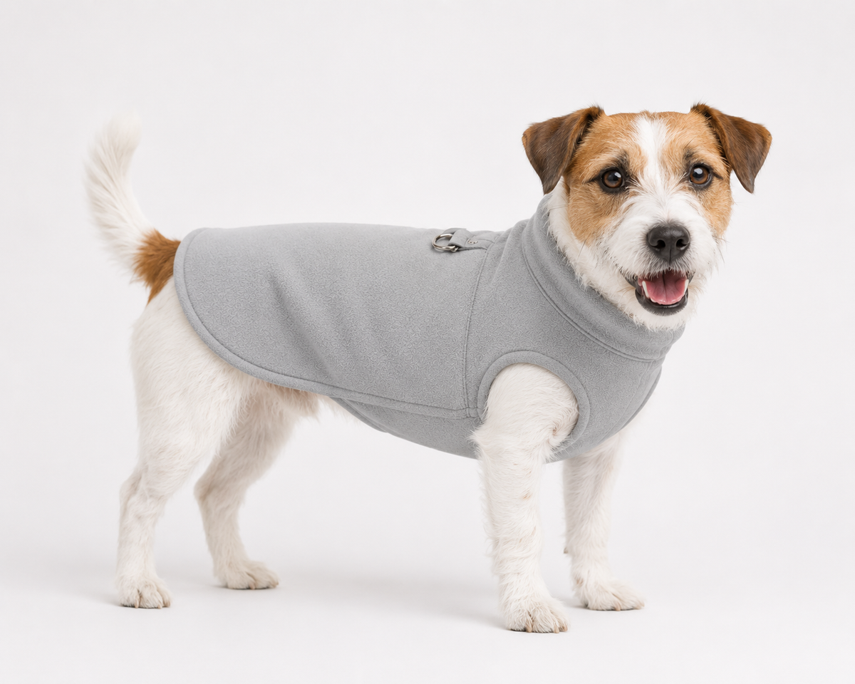 Kuscheliger Fleece-Hundemantel für drinnen und draußen