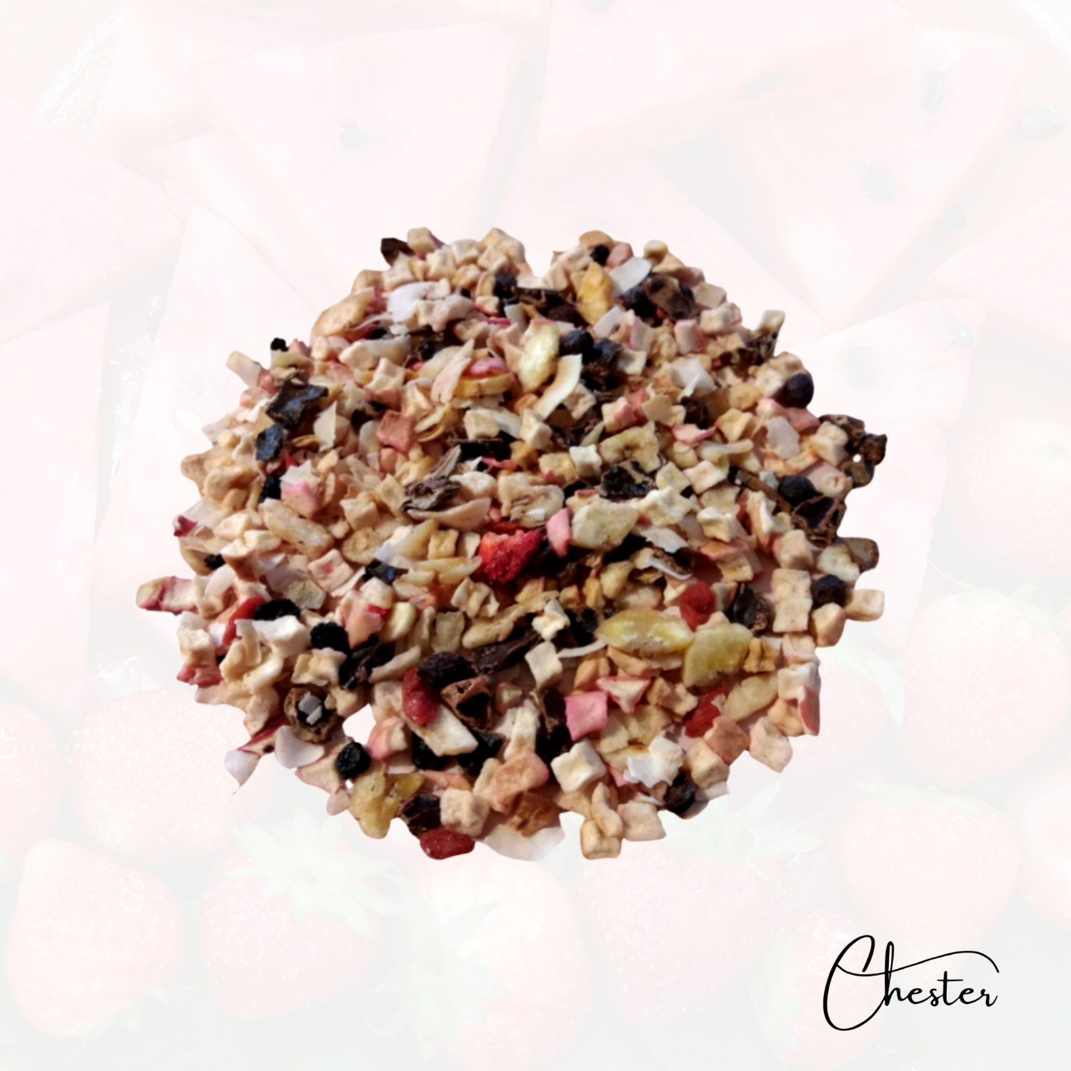 Früchtemix Trockenfutter mit natürlichen Früchten