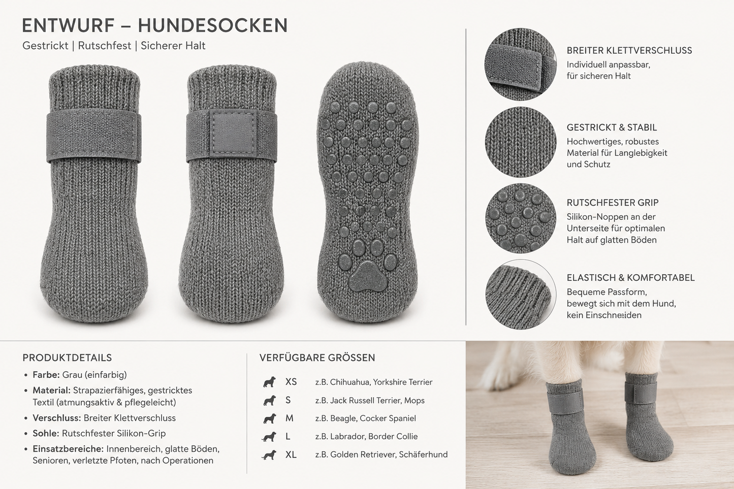 Hapaws Hundesocken von der Idee zur fertigen Socke