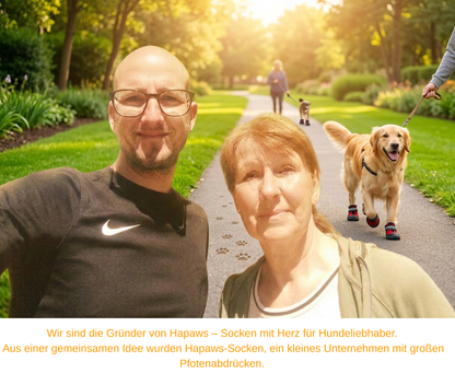Hundesocken rutschfest und sicher am Bein