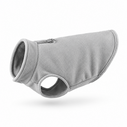 Hundejacke aus Fleece in Grau