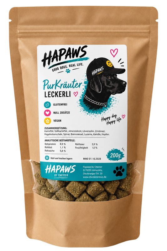 Vegane Kräuterleckerli für Hunde, getreidefrei