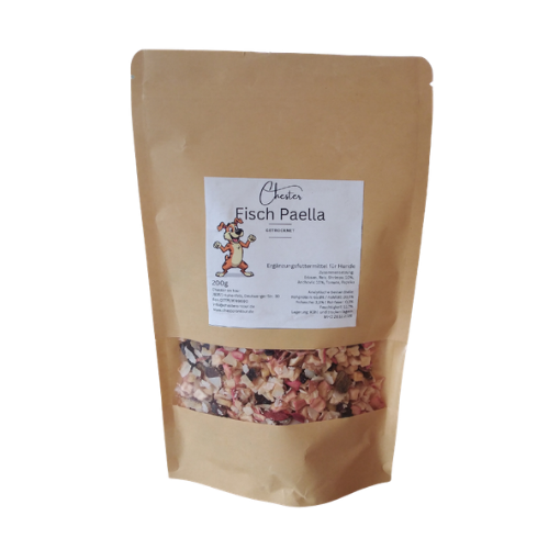 BARF Trockenfutter Fisch Paella
