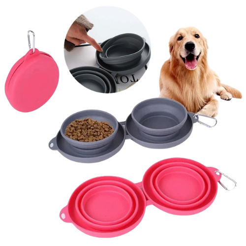 Chester Hundefutter Fressnapf Doppelnapf, faltbar